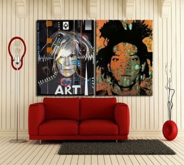 andy warhol jean michel basquiat oil painting on canvas home decor wall art painting high quaity handpainted & hd printed 2pcs 24x32" e
andy warhol jean michel basquiat oil painting on canvas home decor wall art painting high quaity handpainted & hd printed 2pcs 24x32" e