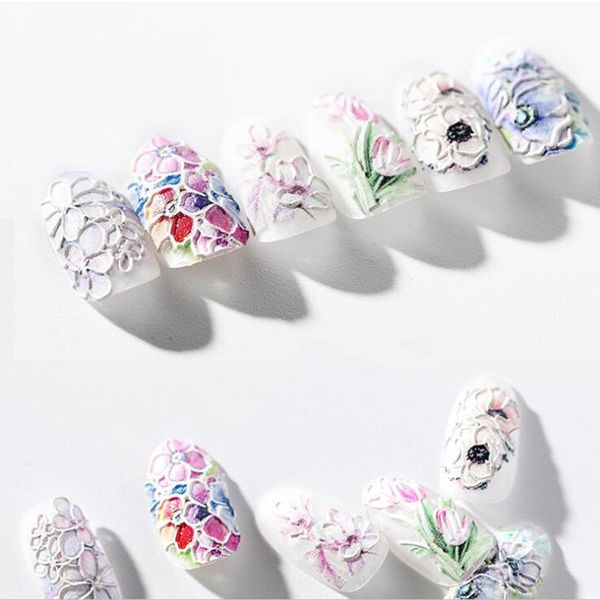 newly 3d engraved flowers nail sticker embossed diy nail art sticker tips ctn88, Black
newly 3d engraved flowers nail sticker embossed diy nail art sticker tips ctn88, Black