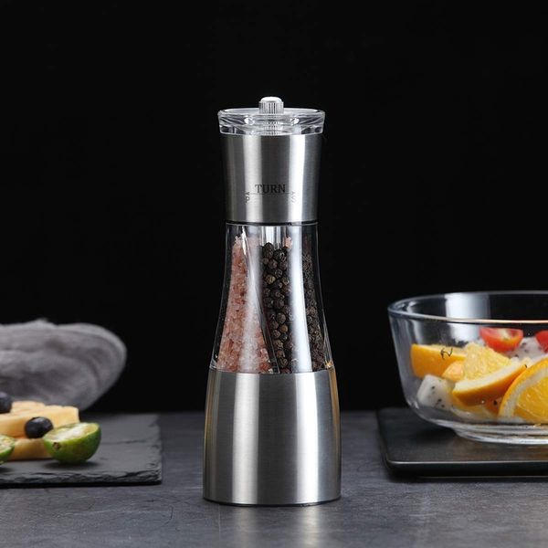 abss-2 in 1 stainless steel mills manual salt pepper mill seasoning kitchen tools pepper grinder grinding for cooking restaurant other kitch
abss-2 in 1 stainless steel mills manual salt pepper mill seasoning kitchen tools pepper grinder grinding for cooking restaurant other kitch