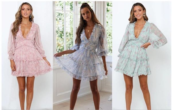 women casual dresses designer clothes fashion short dress pink green bluenew female lotus leaf edge v collar flower cake skirt bishop sleeve, Black;gray
women casual dresses designer clothes fashion short dress pink green bluenew female lotus leaf edge v collar flower cake skirt bishop sleeve, Black;gray