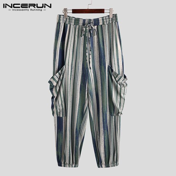 incerun fashion men's harem pants striped drawstring joggers 2019 casual pockets baggy trousers men pantalones hombre streetwear, Black
incerun fashion men's harem pants striped drawstring joggers 2019 casual pockets baggy trousers men pantalones hombre streetwear, Black