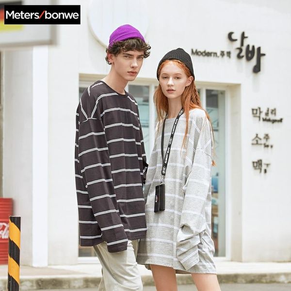 metersbonwe couple t-shirt 2020 new spring for men loose stripe t-shirt fashion men ms leisure long sleeve, White;black
metersbonwe couple t-shirt 2020 new spring for men loose stripe t-shirt fashion men ms leisure long sleeve, White;black