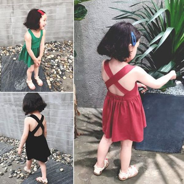 kids designer girls dresses sleeveless suspender vest dress cute summer kids backless bandage cotton casual princess dress, Red;yellow
kids designer girls dresses sleeveless suspender vest dress cute summer kids backless bandage cotton casual princess dress, Red;yellow