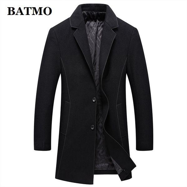 batmo 2018 new arrival winter wool thicked trench coat men,men's winter parkas,plus-size m-4xl 8870, Black
batmo 2018 new arrival winter wool thicked trench coat men,men's winter parkas,plus-size m-4xl 8870, Black