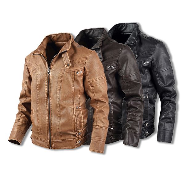 mens leather jackets jackets and coats fashion slim men's leather locomotive winter pu jacket plus velvet jacket, Black
mens leather jackets jackets and coats fashion slim men's leather locomotive winter pu jacket plus velvet jacket, Black