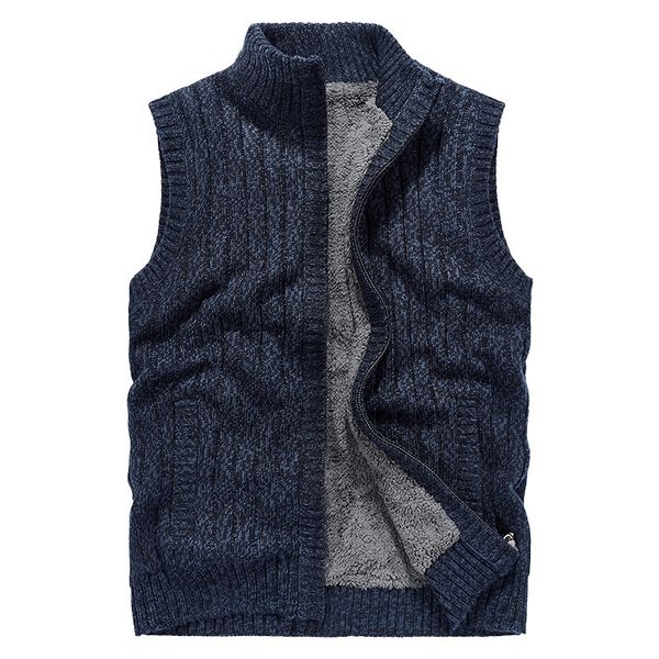 men's vests knitted vest stand collar velvet thick sweater warm jacket sweaters autumn winter jackets, Black;white
men's vests knitted vest stand collar velvet thick sweater warm jacket sweaters autumn winter jackets, Black;white