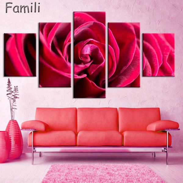 5piece romantic canvas painting rose flower oil painting large wall art pictures for living room print on canvas
5piece romantic canvas painting rose flower oil painting large wall art pictures for living room print on canvas