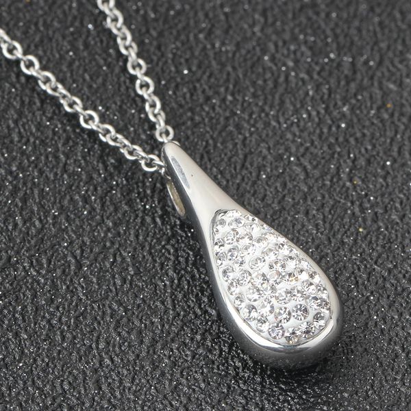 fashion- version of the golden lady drop necklace with diamond titanium steel clavicle necklace mother's day birthday gift, Silver
fashion- version of the golden lady drop necklace with diamond titanium steel clavicle necklace mother's day birthday gift, Silver