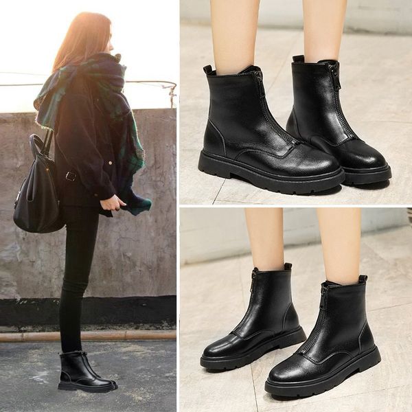 will code women's shoes 41-43 winter flat bottom foot will code boots tide 42 woman boots short, Black
will code women's shoes 41-43 winter flat bottom foot will code boots tide 42 woman boots short, Black