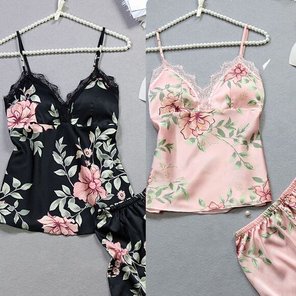 silk sleeveless satin women v neck floral print shorts casual loose sleepwear pajamas set regular size summer clothes, Gray
silk sleeveless satin women v neck floral print shorts casual loose sleepwear pajamas set regular size summer clothes, Gray