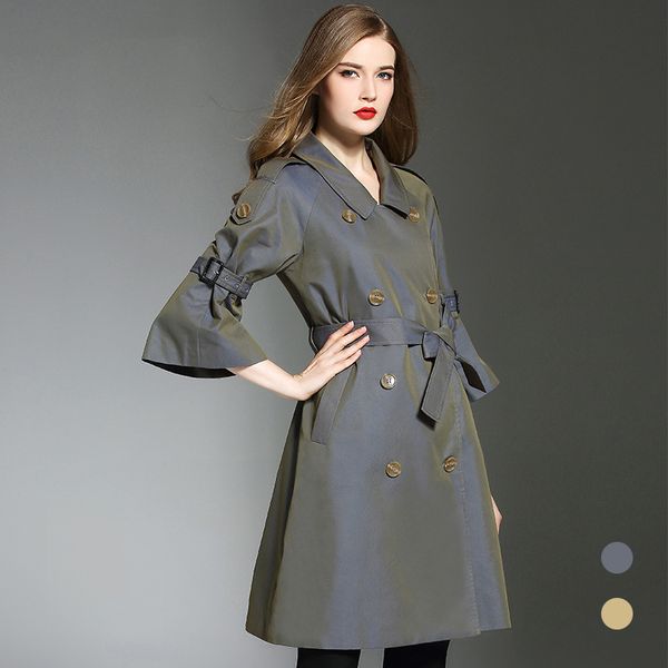 2019 autumn winter fashion england style high end classic double breasted trench coat women windproof waterproof casual overcoat, Tan;black
2019 autumn winter fashion england style high end classic double breasted trench coat women windproof waterproof casual overcoat, Tan;black