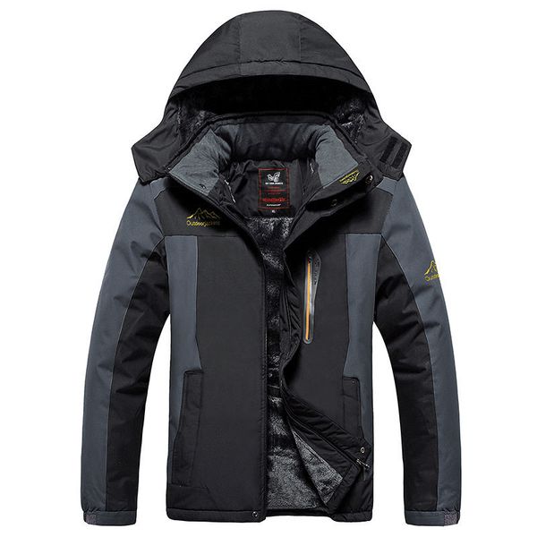 outdoor stormsuit men's winter plush and thickened men's large hooded cotton padded winter suit warm and breathable mountaineeri, Black
outdoor stormsuit men's winter plush and thickened men's large hooded cotton padded winter suit warm and breathable mountaineeri, Black