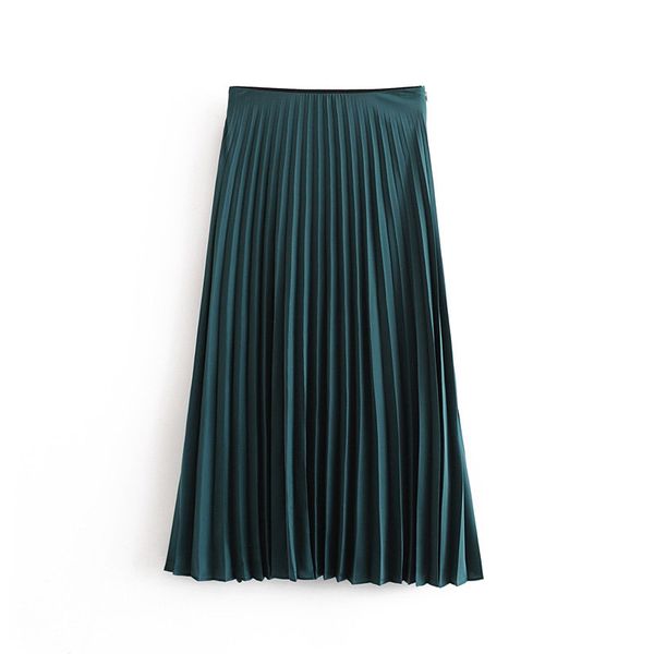2019 new women fashion solid color side zipper pleated midi skirt faldas mujer ladies chic vestidos mid-calf skirts qun508, Black 
2019 new women fashion solid color side zipper pleated midi skirt faldas mujer ladies chic vestidos mid-calf skirts qun508, Black