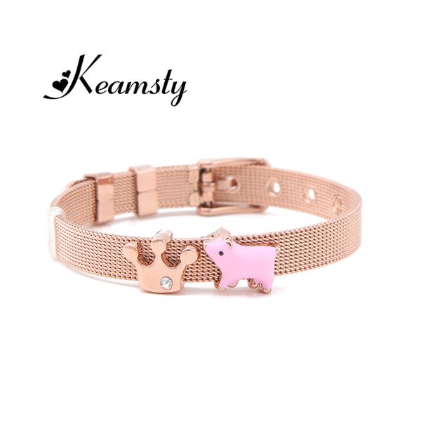 keamsty piglet crown ,duck custom 8mm diy slide charms keeper bracelet mesh keeper bracelet silver charm personalized, Golden;silver
keamsty piglet crown ,duck custom 8mm diy slide charms keeper bracelet mesh keeper bracelet silver charm personalized, Golden;silver