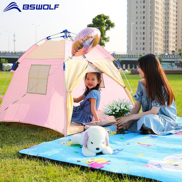 bswolf portable children's tent indoor castle play house for kids outdoor camping waterproof automatic up tent
bswolf portable children's tent indoor castle play house for kids outdoor camping waterproof automatic up tent