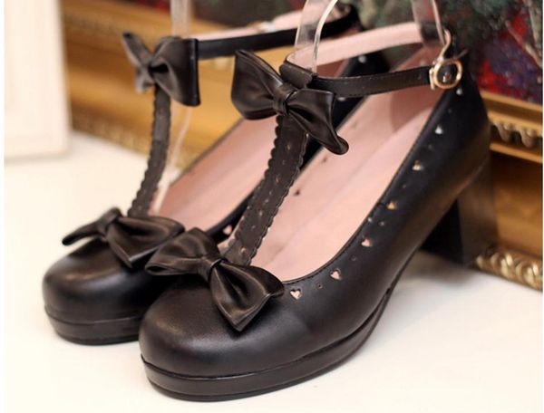 2019 bowknot women's shoes in spring and autumn with new style middle heel coarse heel round head @164, Black
2019 bowknot women's shoes in spring and autumn with new style middle heel coarse heel round head @164, Black