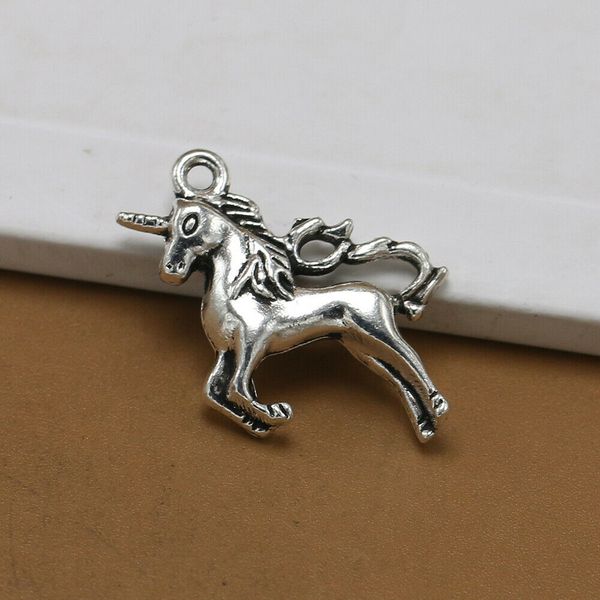 100pcs/bag ancient silver unicorn charm animal horse pendant making necklace bracelet earring jewelry accessories friend holiday gift, Bronze;silver
100pcs/bag ancient silver unicorn charm animal horse pendant making necklace bracelet earring jewelry accessories friend holiday gift, Bronze;silver
