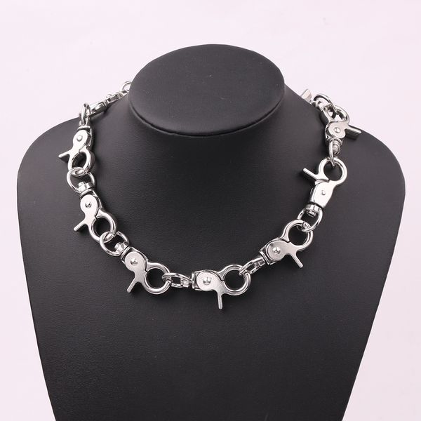 gothic punk style choker necklace harajuku hip hop fashion necklace accessories streetwear night club party collares, Silver
gothic punk style choker necklace harajuku hip hop fashion necklace accessories streetwear night club party collares, Silver
