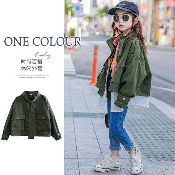 girls' outerwear spring clothing new children western style south korean style overalls jacket fashion, Blue;gray
girls' outerwear spring clothing new children western style south korean style overalls jacket fashion, Blue;gray