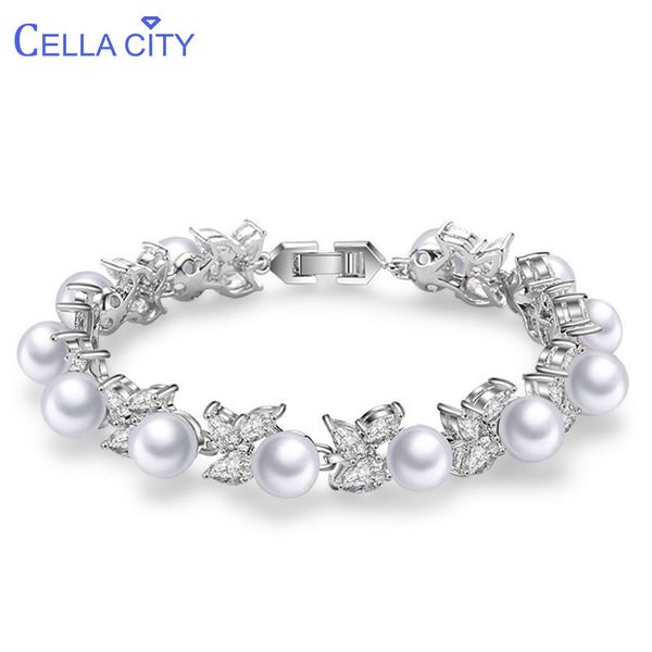 cellacity korean style chic pearl bracelet for women silver 925 jewelry water drop shaped gemstones female creative gift party, Black
cellacity korean style chic pearl bracelet for women silver 925 jewelry water drop shaped gemstones female creative gift party, Black