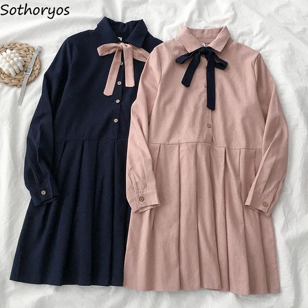 dress women bow sweet mini casual drawstring lovely pleated students empire long sleeve a-line korean style temperament womens, Black;gray
dress women bow sweet mini casual drawstring lovely pleated students empire long sleeve a-line korean style temperament womens, Black;gray