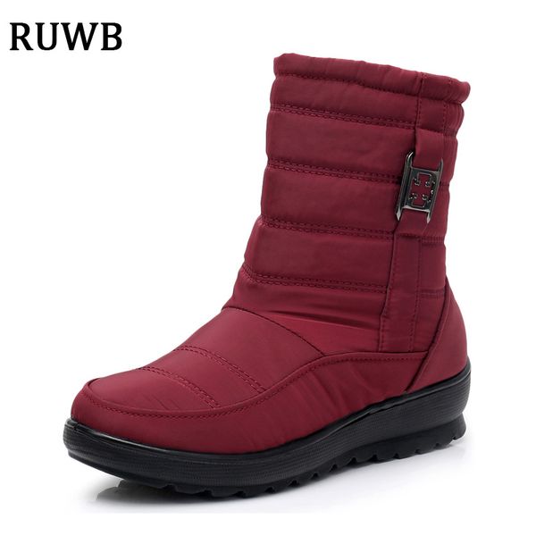 ruwb women waterproof botas mujer invierno 2019 winter soft bottom flat heels platform boots womens shoes ladies fur red boots, Black
ruwb women waterproof botas mujer invierno 2019 winter soft bottom flat heels platform boots womens shoes ladies fur red boots, Black