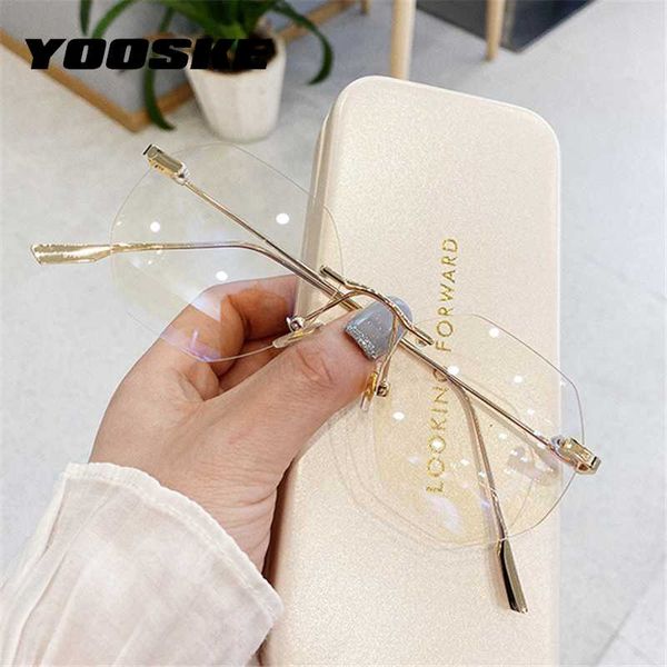yooske transparent glasses frames women anti blue-ray eyeglasses fashion rimless optical frame frameless computer spectacles, White;black
yooske transparent glasses frames women anti blue-ray eyeglasses fashion rimless optical frame frameless computer spectacles, White;black