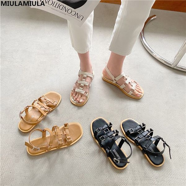 miulamiula designers 2020 summer fashion buckle decoration narrow band flat leather sandals soft bottom shoes lady, Black
miulamiula designers 2020 summer fashion buckle decoration narrow band flat leather sandals soft bottom shoes lady, Black