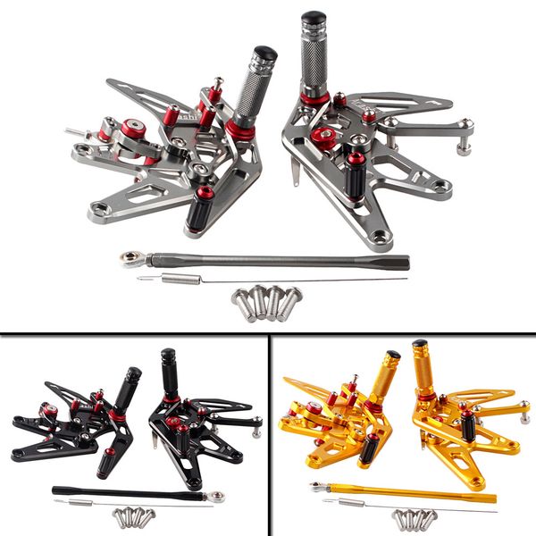 motorcycle adjustable rear set footrests foot pegs assembly for yzf r1 2004-2006 spare parts
motorcycle adjustable rear set footrests foot pegs assembly for yzf r1 2004-2006 spare parts