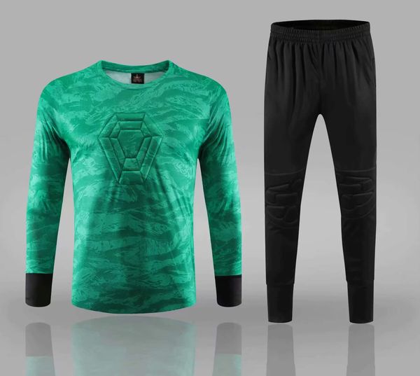 men's soccer goalkeeper jersey shorts deep green football shirts tracksuit goalie uniforms kid's sports training shirts and pants, Black
men's soccer goalkeeper jersey shorts deep green football shirts tracksuit goalie uniforms kid's sports training shirts and pants, Black