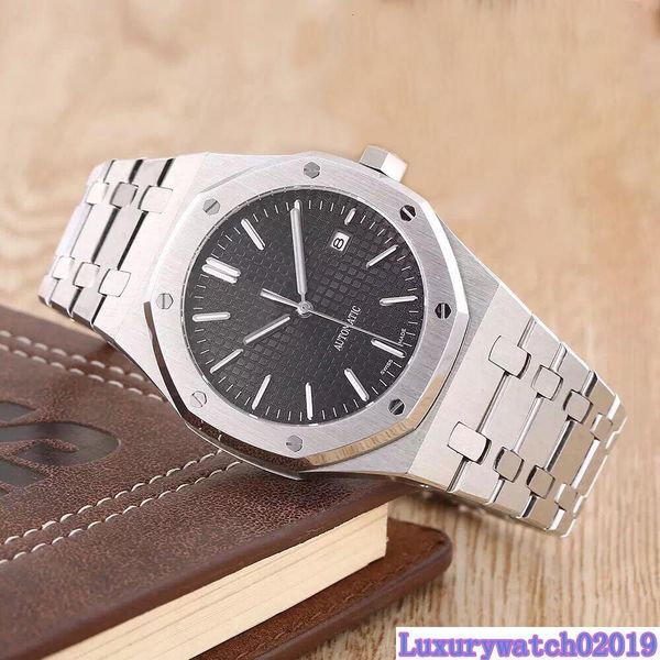 luxury mens watch classic style 15400 series 41mm automatic mechanical watches stainless steel strap multiple colors wristwatch, Slivery;brown
luxury mens watch classic style 15400 series 41mm automatic mechanical watches stainless steel strap multiple colors wristwatch, Slivery;brown