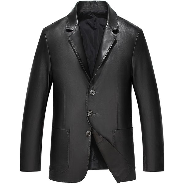 fashion men's leather jackets and coats suit collar leather jackets men slim clothing soft genuine clothes for man, Black
fashion men's leather jackets and coats suit collar leather jackets men slim clothing soft genuine clothes for man, Black