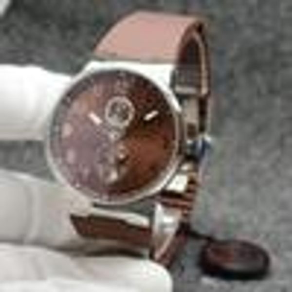 innovative style chronometer dual time quartz excellent men watch outdoor wristwatches mens watches with brown rubber strap, Slivery;brown
innovative style chronometer dual time quartz excellent men watch outdoor wristwatches mens watches with brown rubber strap, Slivery;brown