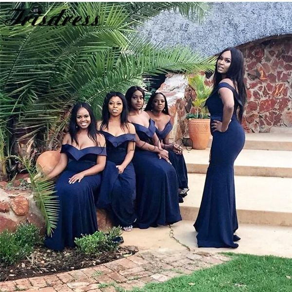 2020 new mermaid navy blue plus size bridesmaid dresses long off shoulder wedding guest dress maid of honor dresses, White;pink
2020 new mermaid navy blue plus size bridesmaid dresses long off shoulder wedding guest dress maid of honor dresses, White;pink