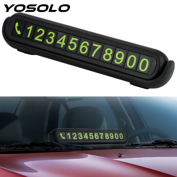 yosolo car-styling car temporary parking card luminous telephone number card universal hidden number plate with fragrance tank
yosolo car-styling car temporary parking card luminous telephone number card universal hidden number plate with fragrance tank