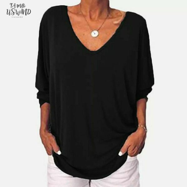 womens 3 4 sleeve v neck polyester tee shirts plus size large back button t shirt new fashion drop shipping, White
womens 3 4 sleeve v neck polyester tee shirts plus size large back button t shirt new fashion drop shipping, White