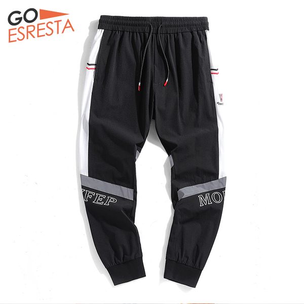 men's pants goesresta summer casual men sweatpants loose harem streetwear joggers reflective clothing hip-hop drawstring trousers, Black
men's pants goesresta summer casual men sweatpants loose harem streetwear joggers reflective clothing hip-hop drawstring trousers, Black