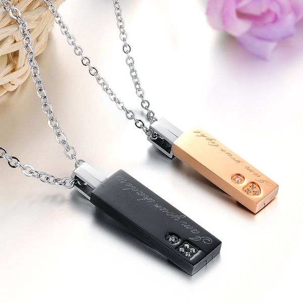 whole2019 retro stainless steel couple necklace fashion brand new heart cubic zirconia women men wedding jewelry, Silver
whole2019 retro stainless steel couple necklace fashion brand new heart cubic zirconia women men wedding jewelry, Silver