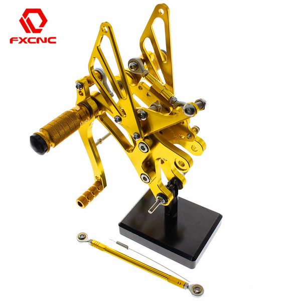 fx cnc aluminum adjustable motorcycle rearsets rear set foot pegs pedal footrest for yzf r1 1998 - 2003 2002 2001 2000 99
fx cnc aluminum adjustable motorcycle rearsets rear set foot pegs pedal footrest for yzf r1 1998 - 2003 2002 2001 2000 99