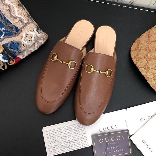 2020spring fashion classic women beach half slippers authentic soft cowhide flat bottom metal buckle air slippers luxury woman driving shoes, Black
2020spring fashion classic women beach half slippers authentic soft cowhide flat bottom metal buckle air slippers luxury woman driving shoes, Black
