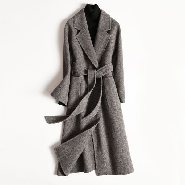 long wool coat spring autumn jacket women clothes 2019 korean vintage jackets and coats abrigo mujer outwear xr1810 zt2482, Black
long wool coat spring autumn jacket women clothes 2019 korean vintage jackets and coats abrigo mujer outwear xr1810 zt2482, Black