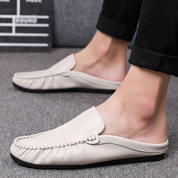 half shoes for men casual shoes summer peas driving men slip on loafers slippers man soft leather flats moccasins white, Black
half shoes for men casual shoes summer peas driving men slip on loafers slippers man soft leather flats moccasins white, Black