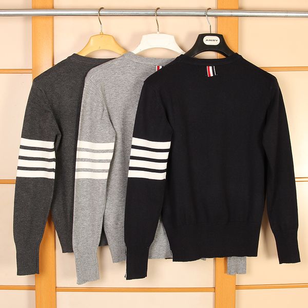 brand fashion tb o-neck sweaters men slim fit woolen pullovers male striped wool cotton solid winter casual knitted clothes, White;black
brand fashion tb o-neck sweaters men slim fit woolen pullovers male striped wool cotton solid winter casual knitted clothes, White;black
