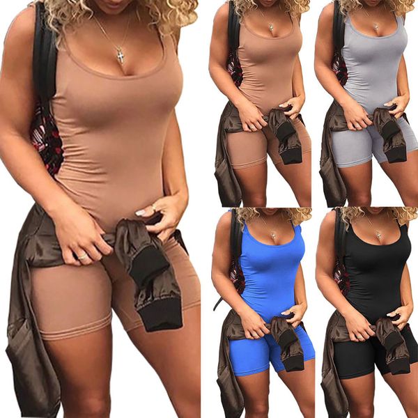 women ladies one piece clothes sleeveless bodycon skinny solid playsuit clubwear short pants, Black;white
women ladies one piece clothes sleeveless bodycon skinny solid playsuit clubwear short pants, Black;white