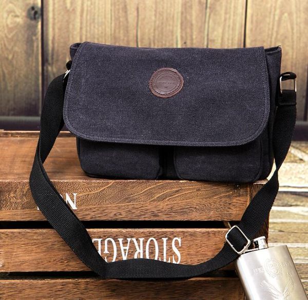 dhl50pcs messenger bags men canvas double pocket decoration solid flap cover hasp cross body bag 3colors
dhl50pcs messenger bags men canvas double pocket decoration solid flap cover hasp cross body bag 3colors
