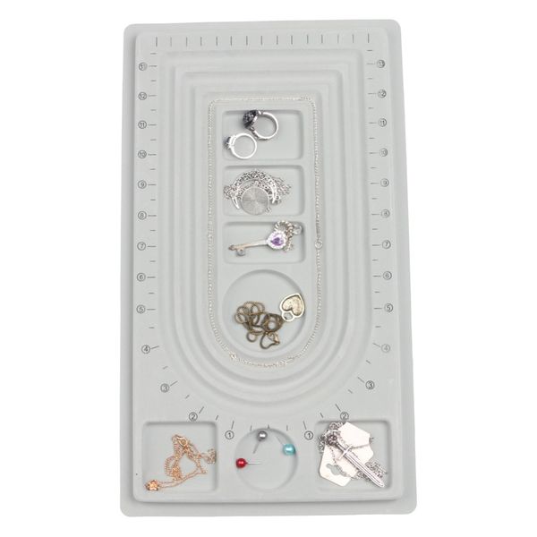 gray flocked bead board bracelet necklace beading diy jewelry making organizer tray design diy design craft tool accessories
gray flocked bead board bracelet necklace beading diy jewelry making organizer tray design diy design craft tool accessories