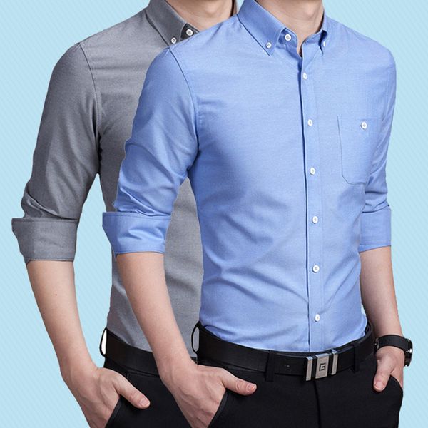 2019 men shirt without pocket long sleeved male men spring autum social business shirt brand clothing soft comfortable, White;black
2019 men shirt without pocket long sleeved male men spring autum social business shirt brand clothing soft comfortable, White;black