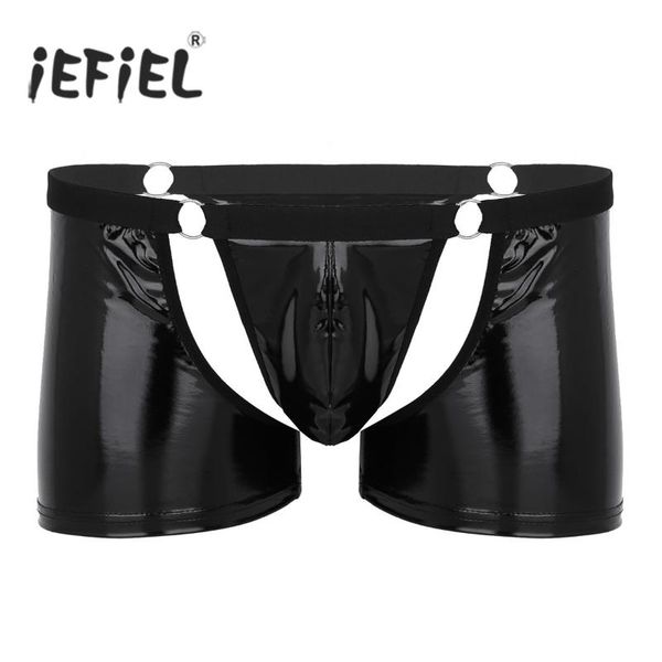 underpants gay mens panties lingerie wetlook faux leather cut out bulge pouch low rise boxer shorts underwear dance show clubwear, Black;white
underpants gay mens panties lingerie wetlook faux leather cut out bulge pouch low rise boxer shorts underwear dance show clubwear, Black;white