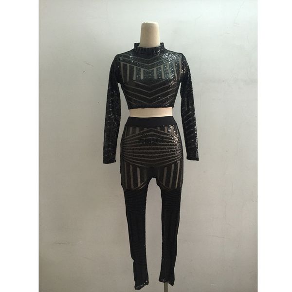 2016 повседневный две пьесы celeb bodycon женщины sequined bodysuit с длинным рукавом crop top длинные брюки женские пришивания комбинезон р, Black;white
2016 повседневный две пьесы celeb bodycon женщины sequined bodysuit с длинным рукавом crop top длинные брюки женские пришивания комбинезон р, Black;white