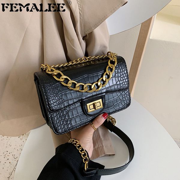 women stone pattern fashion chic chains shoulder bag lady solid alligator messenger bag travel crossbody bolsa
women stone pattern fashion chic chains shoulder bag lady solid alligator messenger bag travel crossbody bolsa